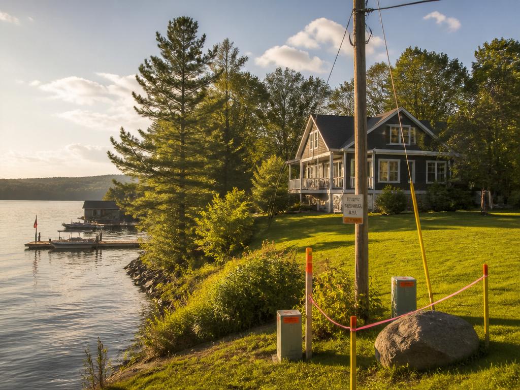 Waterfront Property Utility Plan